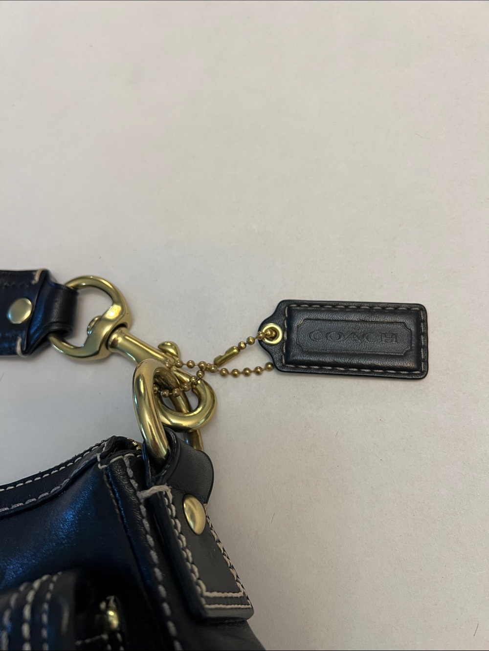 COACH LEGACY 65th ANNIVERSARY BLACK DOUBLE TURNLOCK F12868 Y2K SHOULDER BAG - Picture 12 of 16